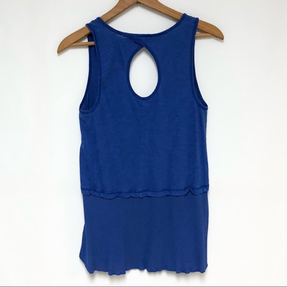 Anthropologie Keyhole Peplum Tank Sz S - Picture 6 of 10